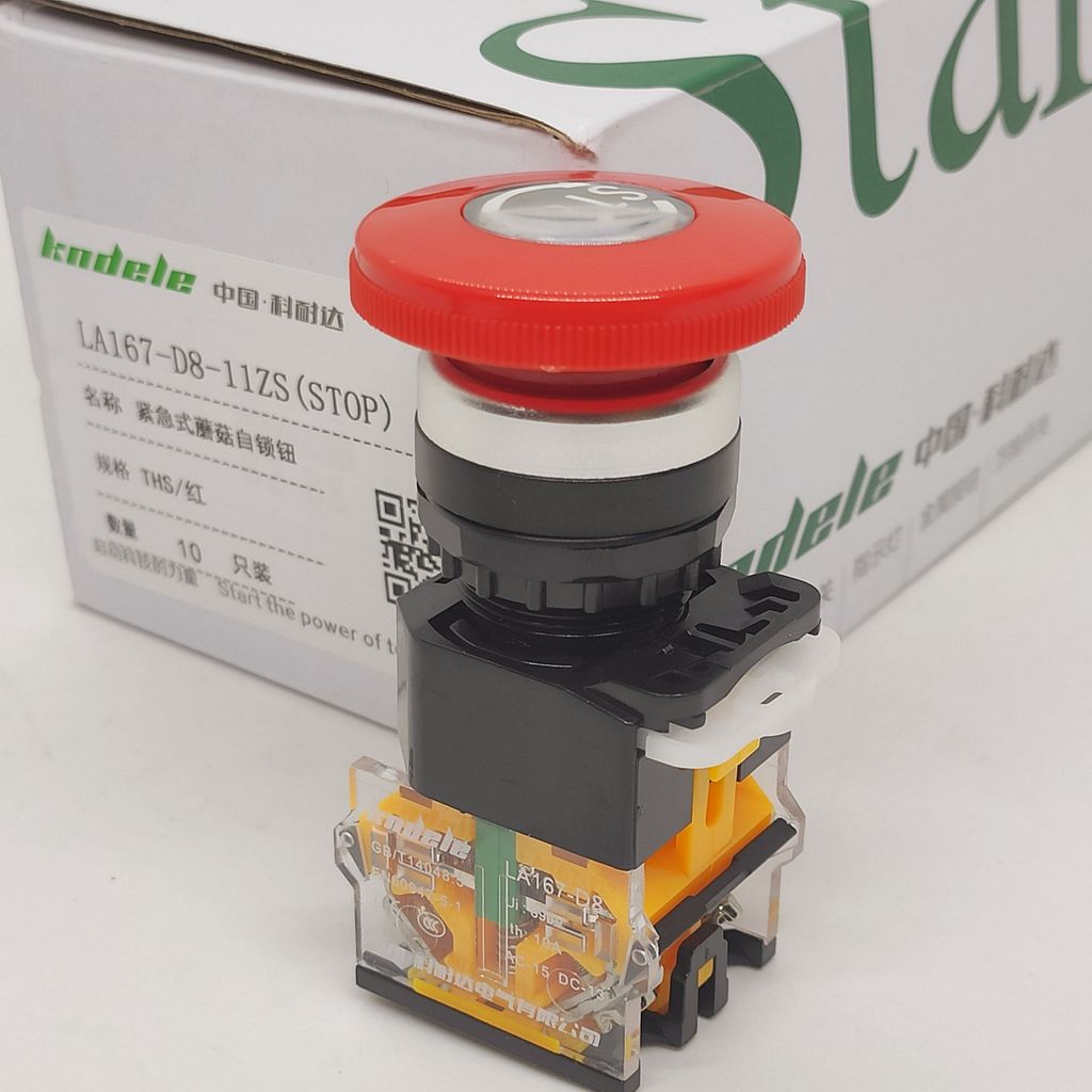 บี. บี. Konaida Kndele Knob Self-Locking LA167-D8-11ZS หยุดฉุกเฉินปุ่มกดสวิทช์หยุดฉุกเฉิน LA38-11ZS 