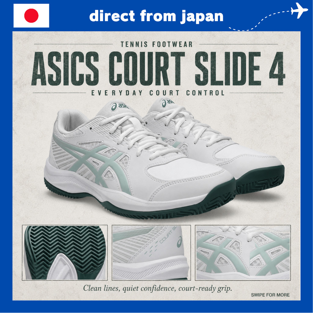 ASICS Court Slide 4 Clay/OC Men's Tennis Shoes Lightweight Stable Omni & Clay Court Shoes