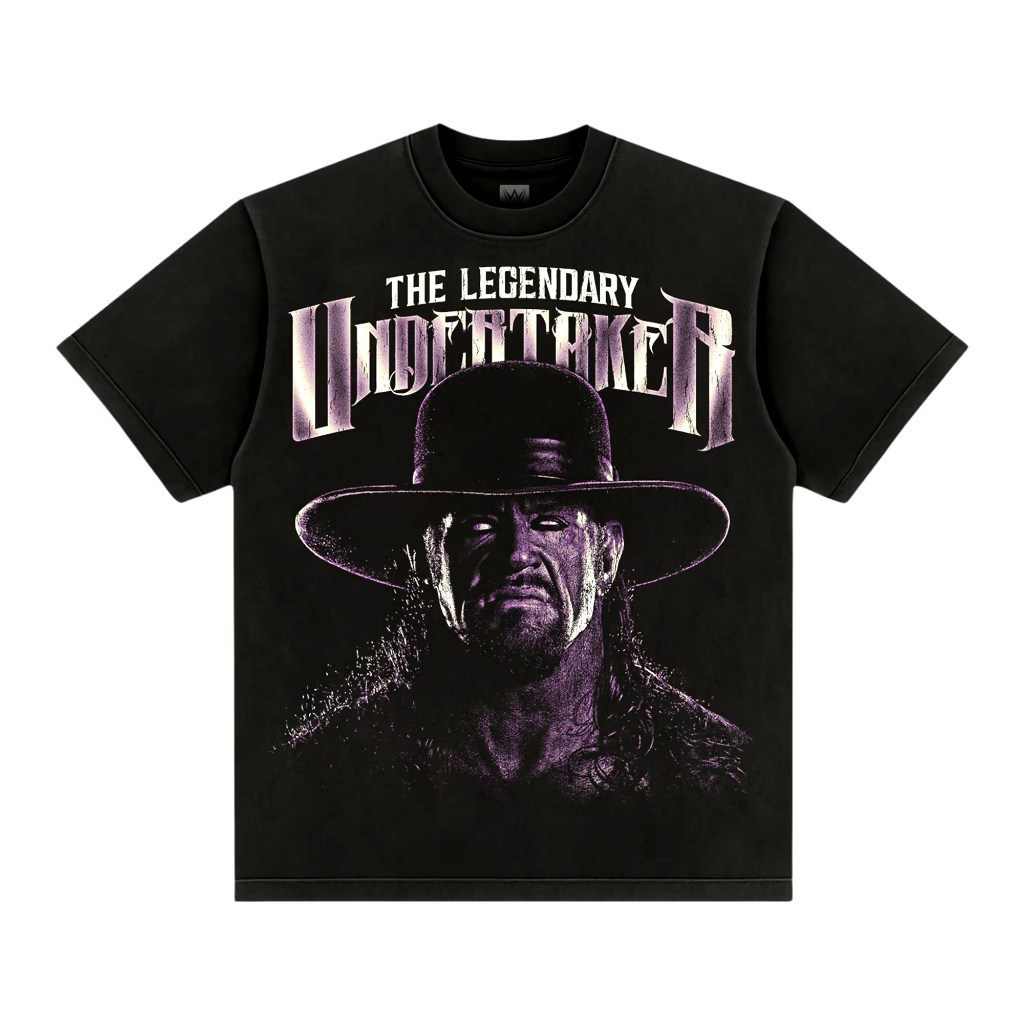 Mens Black The Undertaker 35 Years Close-Up Boxy T-Shirt