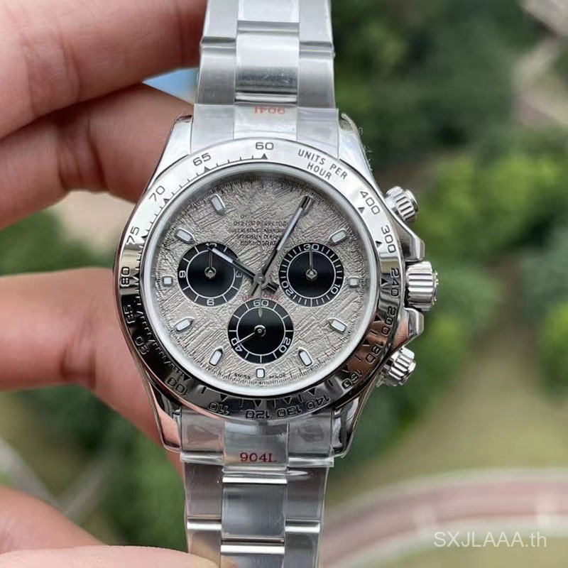 2025 แฟชั่นกีฬากีฬานาฬิกา E-Commercial Worker Daytona นาฬิกามัลติฟังก์ชั่นสายเหล็ก Panda Di 84CY