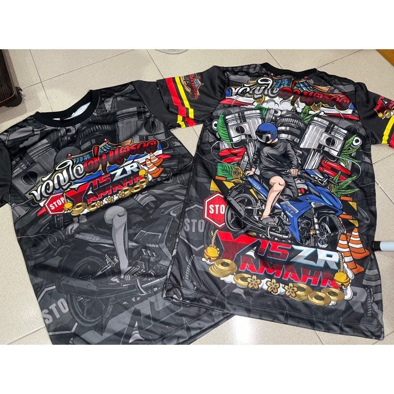 2026 มาใหม่ล่าสุด Yamaha YSUKU Y15 EXCITER BBWSHOP Design Full Sublimation Dry Fit Motorcycle Jersey