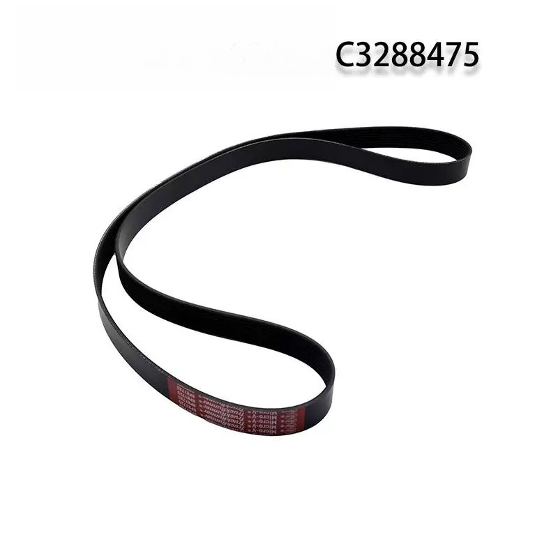 สายพานพัดลมเครื่องยนต์เครน Sany สำหรับ Dongfeng Cummins C3288475 8PK1725