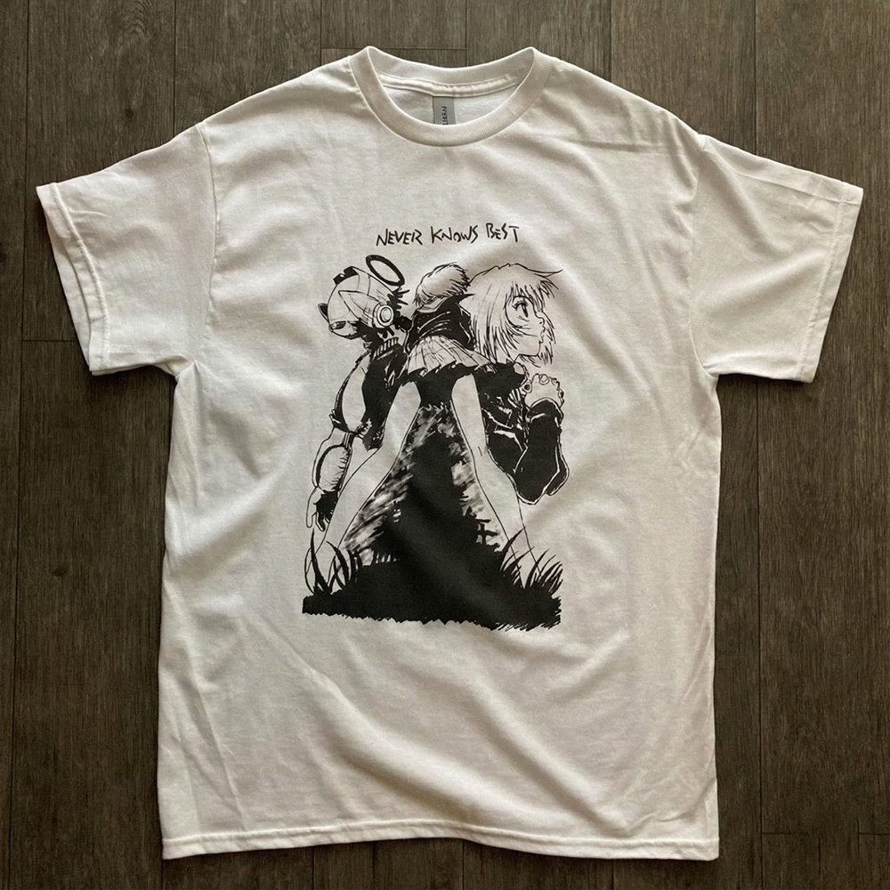 สินค้าที่โดดเด่นแนะนําคลาสสิกแอนิเมชั่น FLCL สีดําสีขาวภาพเคลื่อนไหว oldschool Retro ผู้ชายผู้หญิงเส