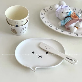 จานเซรามิก insจานmiffy พร้อมส่ง