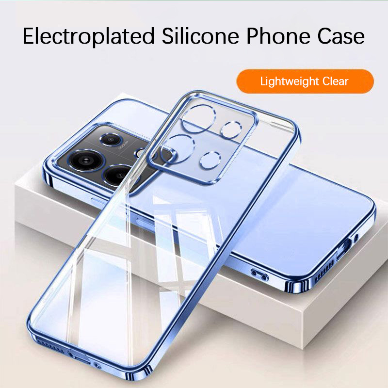 ชุบเคสโทรศัพท์สําหรับ Xiaomi Poco X6 Pro Neo X6Pro X6Neo 5Gซิลิโคนกันกระแทกนุ่มหรูหราปกหลัง
