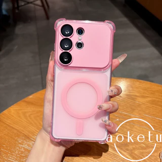 Creative 2-in-1 case เคสโทรศัพท์เลนส์แบบถอดได้เหมาะสําหรับ Galaxy S24 25 26 ultra matte รวมทุกอย่างซิลิโคนอ่อนนุ่ม