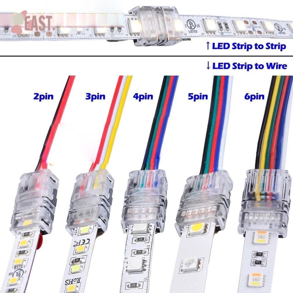EASTS LED Strips Connector 4pin 5pin 6pin Terminal Splice การเชื่อมต่อสายไฟ