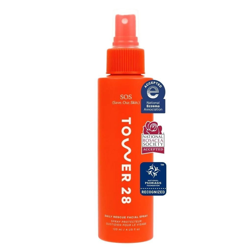 Tower28SOSDailyRescuehingHypochlorousAcidSprayforFace(4oz)|HypochlorousAcidFaceMisttoCalm&PurifySens