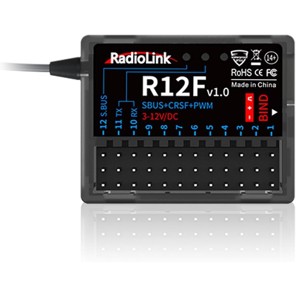 Radiolink R12F 12-Channel 2.4GHz RC Receiver ใช้งานร่วมกับ T16D/T12D/T8FB/T8S/RC4GS V3/RC6GS V3 เครื