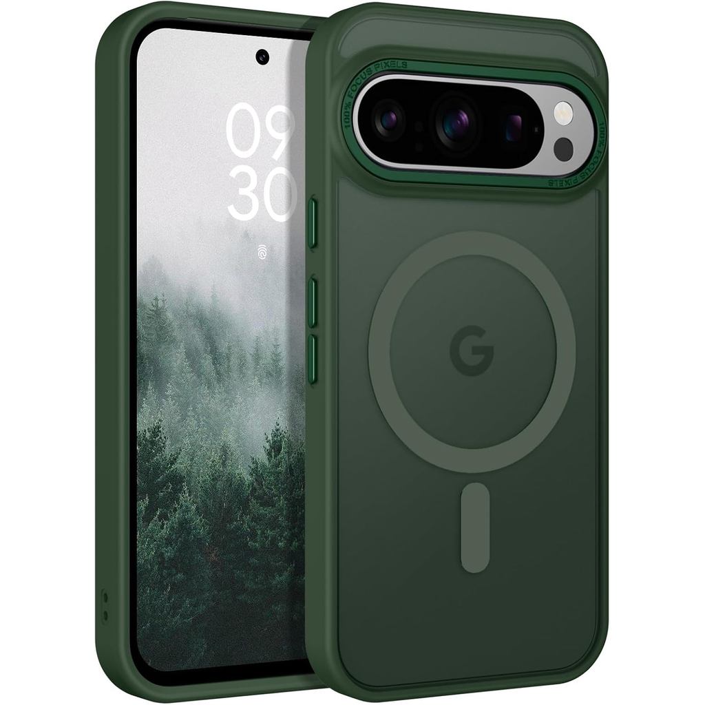 BENTOBEN สําหรับ Google Pixel 9 Pro Case, Strong Magnetic Translucent Matte Frosted Case [เข้ากันได้
