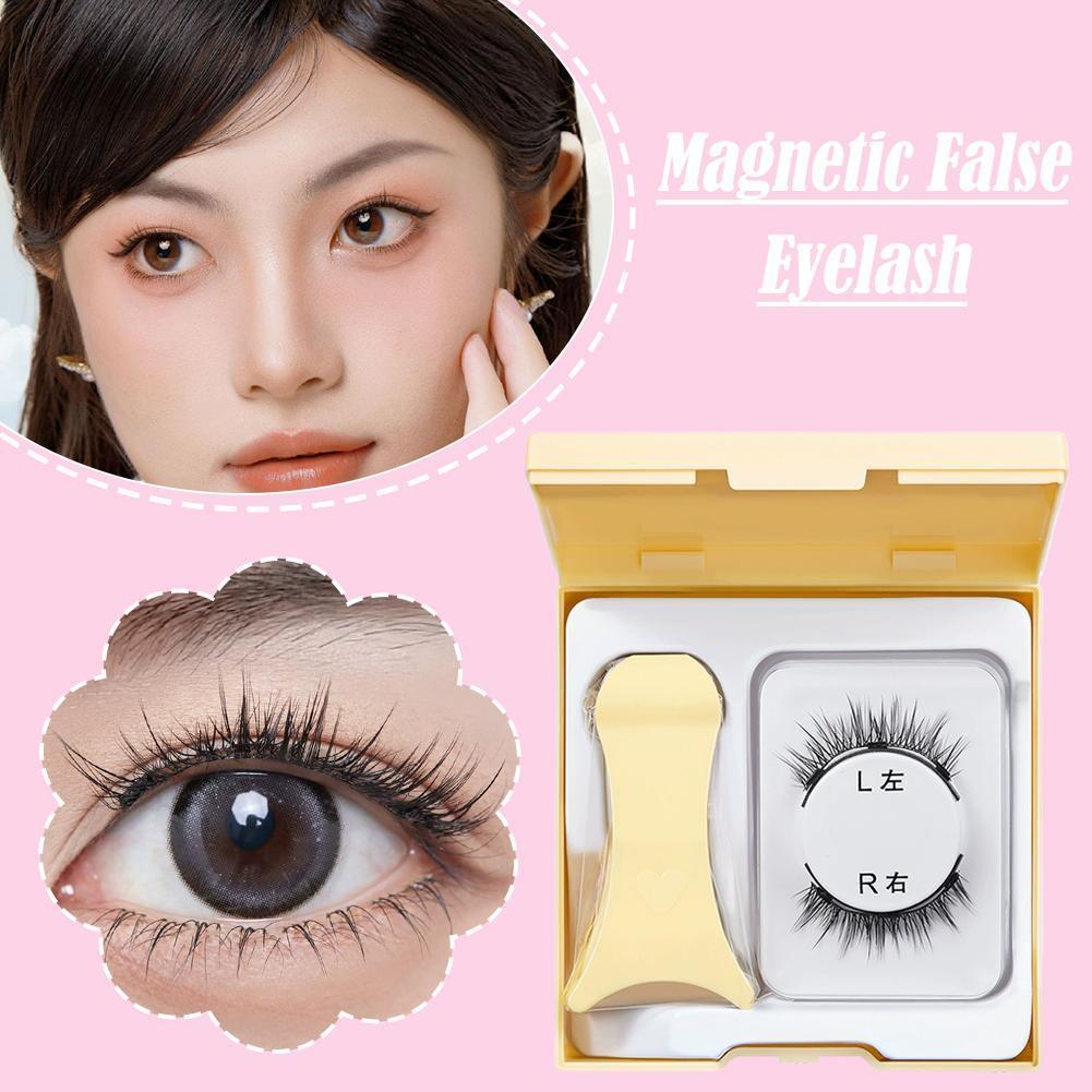 Life Girls Cloud Feel Magnetic Lashes Volume Hard Band Natural One ไม่มีชิ้นเท็จ Curled Lashes O2o3