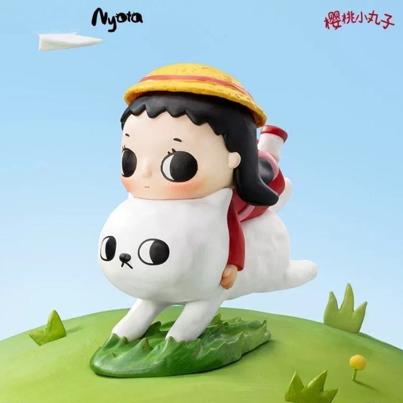 [ความลับ] Nyota x Cherry Maruko Joint Series รูป Secret Mystery Box ของเล่นตกแต่งของขวัญน่ารัก