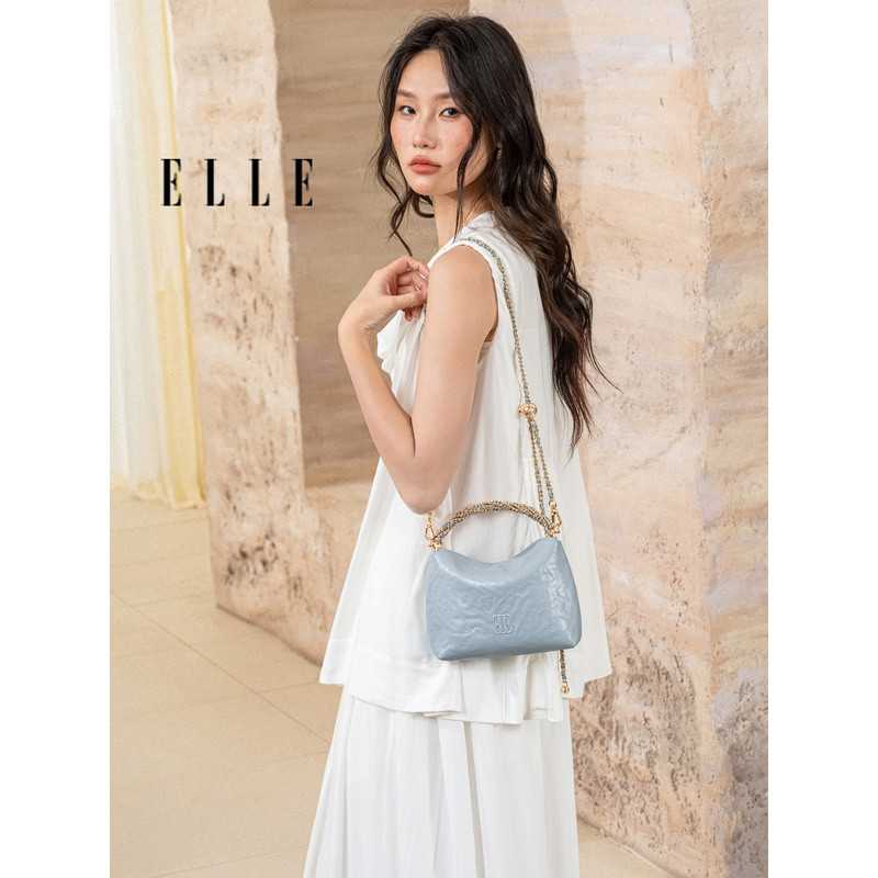 【ของขวัญเทศกาลฉีซี】กระเป๋าถือหรูหราใหม่สำหรับผู้หญิง ELLE, กระเป๋าถือดีไซน์เฉพาะตัว, กระเป๋าสะพายไหล