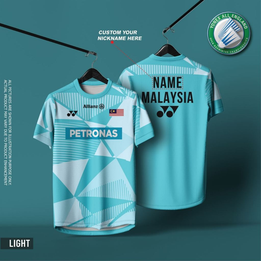 เสื้อแข่ง BADMINTON (ALL ENGLAND ), JERSI BADMINTON 2025 (ENGLAND) CXMYAF