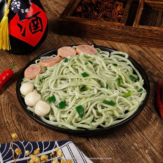 🍜 บะหมี่เส้นผักรวม (ใบหม่อน มะระ คื่นฉ่าย) เส้นสด เหนียวนุ่ม ไฟเบอร์สูงปรี๊ด อร่อยล้นชาม! [วันผลิตดูที่ซอง]
