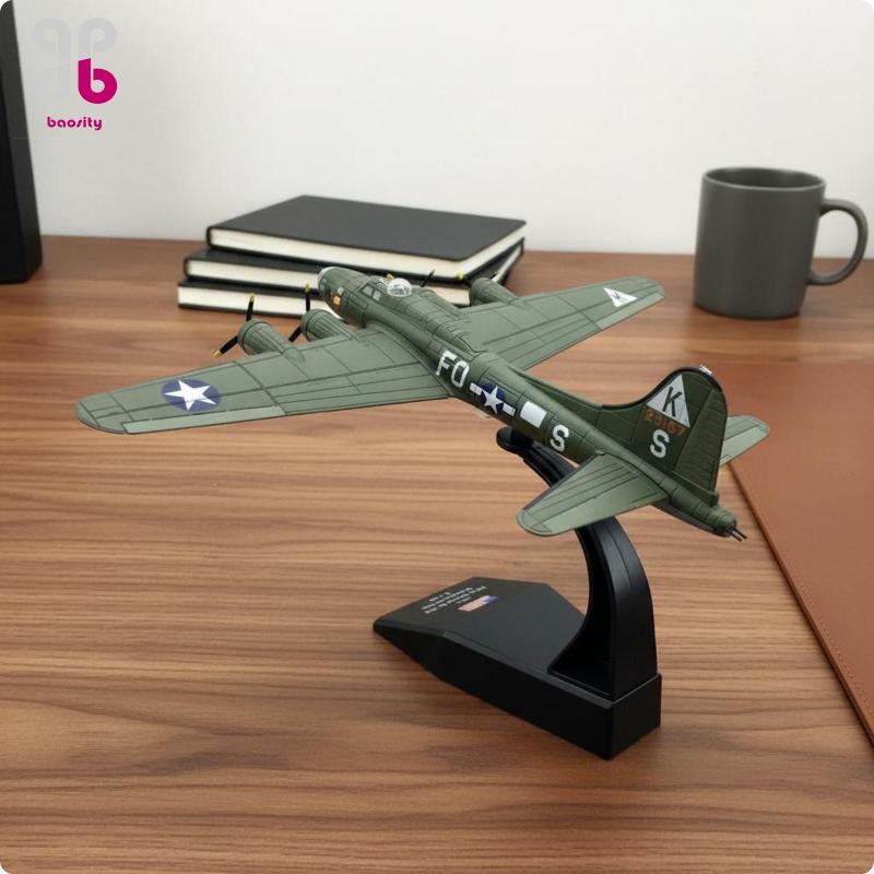 ความBaosity B-17 Flying Fortress รุ่น WWII Timeless B-17 เครื่องบินรุ่น Alloy Body Aviation