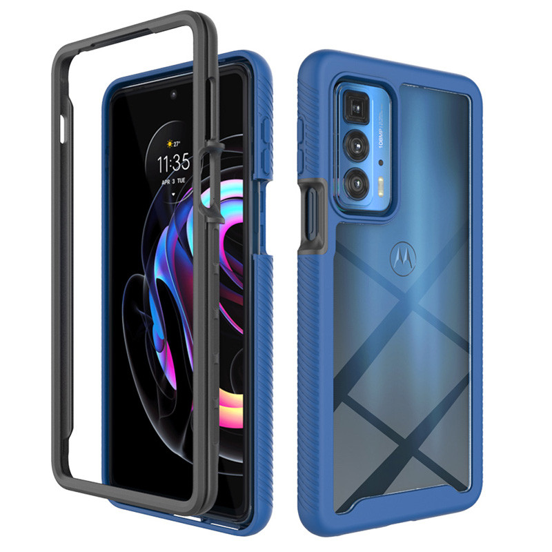 สําหรับ Motorola Edge 20/ Edge 20 Pro Full Body Clear กันชนโปร่งใสกันกระแทก Hybrid Armor เคสโทรศัพท์