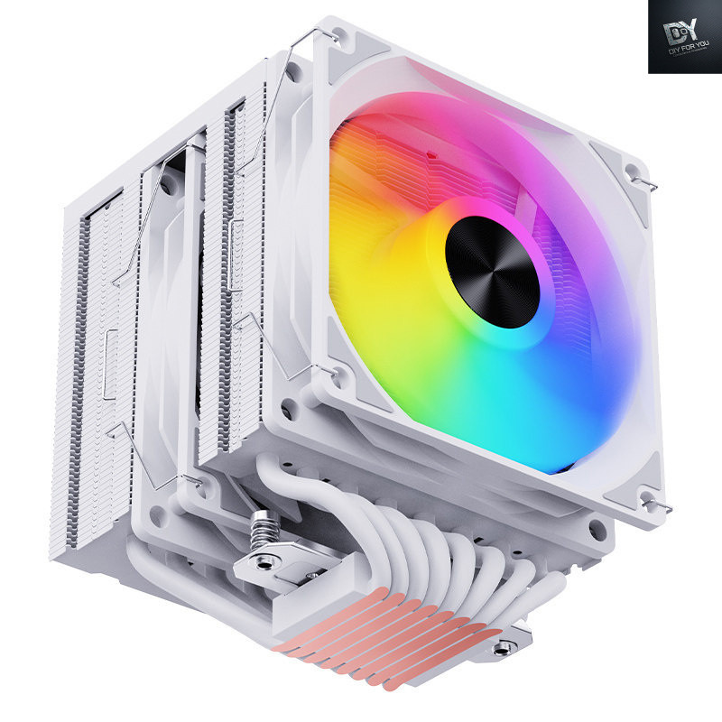 Dfy MT880 ขนาดใหญ่ Twin Towers 8 ท่อความร้อนหม้อน้ํา CPU 1700 Air Cooling 1200 คอมพิวเตอร์ i5i7 พัดล