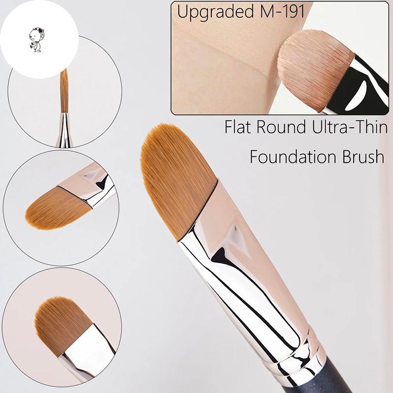 MOE แบนรอบ Ultra-thin Foundation คอนซีลเลอร์แปรงแต่งหน้า Professional Contour Liquid ครีมคอนซีลเลอร์