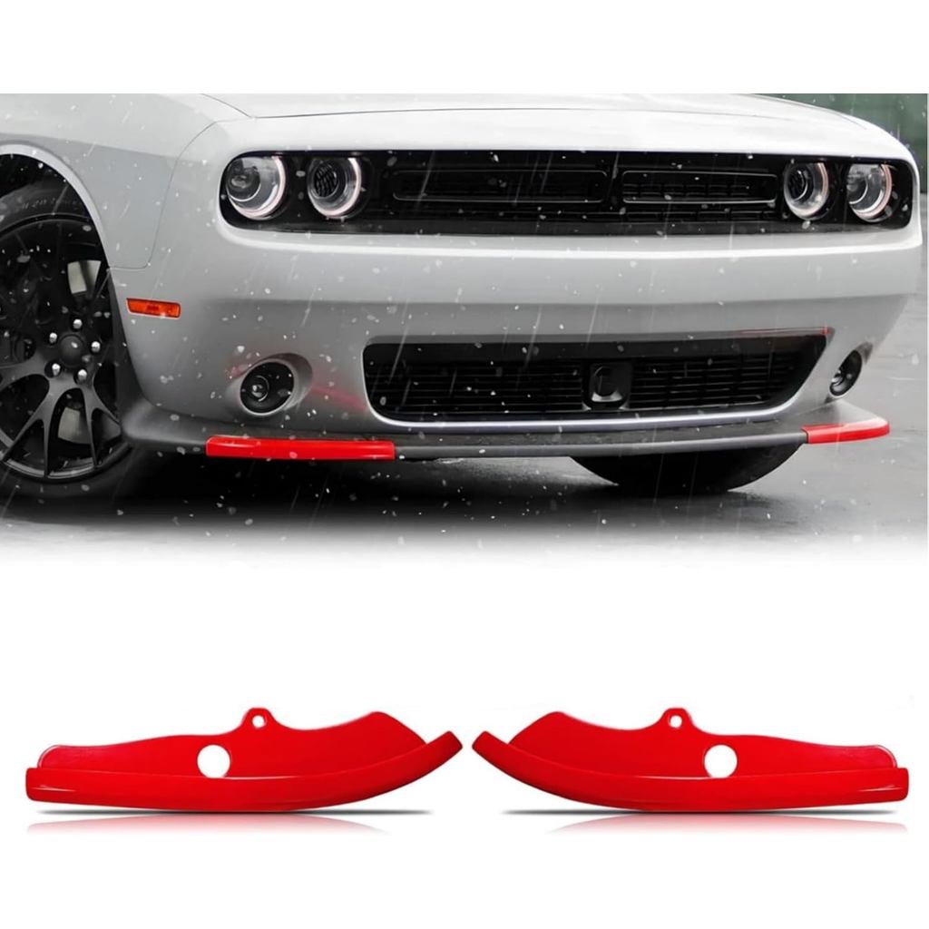 กันชนหน้า Lip Splitter Protector ฝาครอบอะไหล่สําหรับ 2015-2023 Dodge Challenger Scat Pack R/T GT SRT