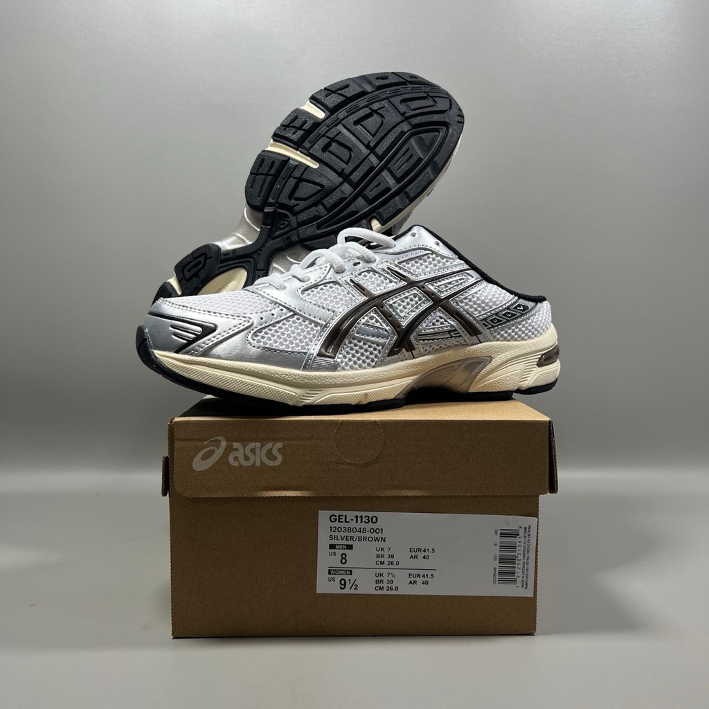 ASICS Gel-1130 Slip-On สบาย Toe-Covered รองเท้าแตะผู้ชายผู้หญิงสไตล์เดียวกัน Breathable Anti-SLIP กี