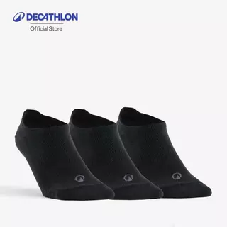Decathlon Low Sports Socks Tri-Pack Rs 160 ถุงเท้ากีฬาหุ้มข้อรุ่น Rs 160 แพ็ค 3 คู่ - Black