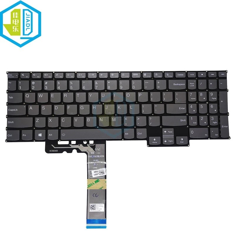 US แป้นพิมพ์โน้ตบุ๊คภาษาอังกฤษสําหรับ Lenovo IdeaPad 5 Pro 16ARH7 16IAH7 16ACH6 Pro-16IHU6 Thinkbook