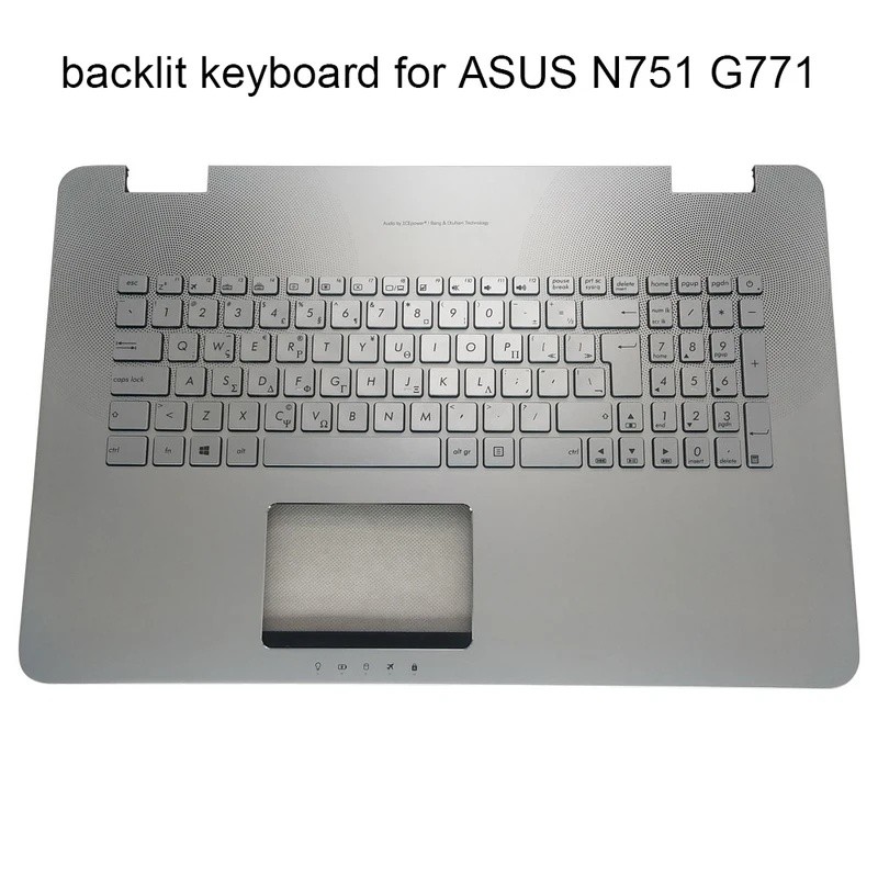 GK BE FR RU UA SW CZ ND AF CF แล็ปท็อป Backlit คีย์บอร์ดสําหรับ Asus N751 G771 N751JX G771JW คีย์บอร