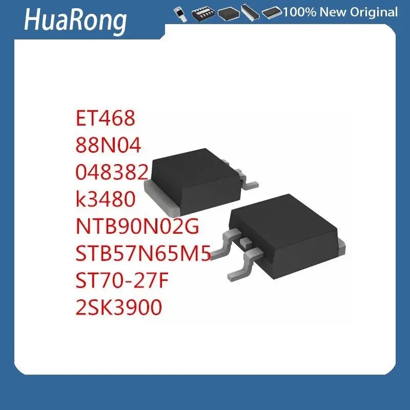 10 ชิ้น/แบทช์ ET468 88N04      048382    K3480 NTB90N02G 57N65M5 STB57N65M5 ST70-27F K3900 2SK3900 T
