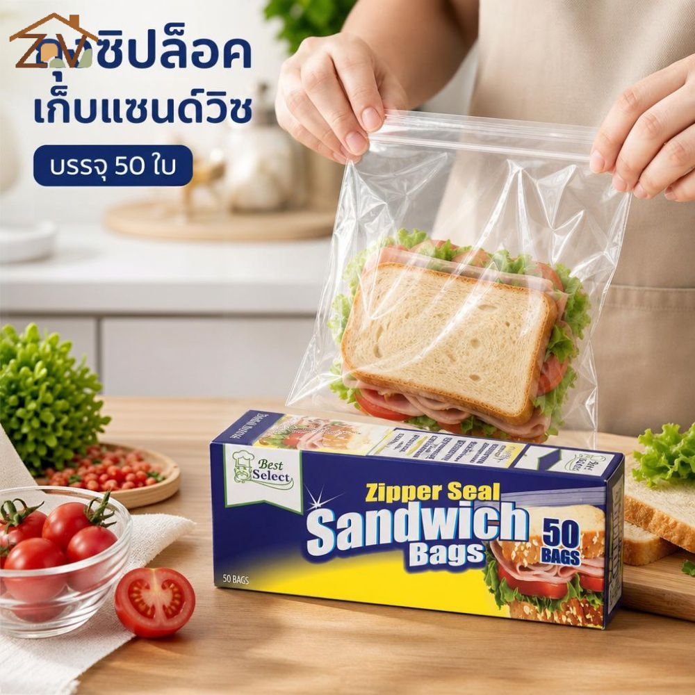 ถุงเก็บอาหาร 50/150 ชิ้น เป็นมิตรต่อสิ่งแวดล้อม ใช้แล้วทิ้ง ปิดสนิท พกพาสะดวก สำหรับใส่ผลไม้และผักในครัว
