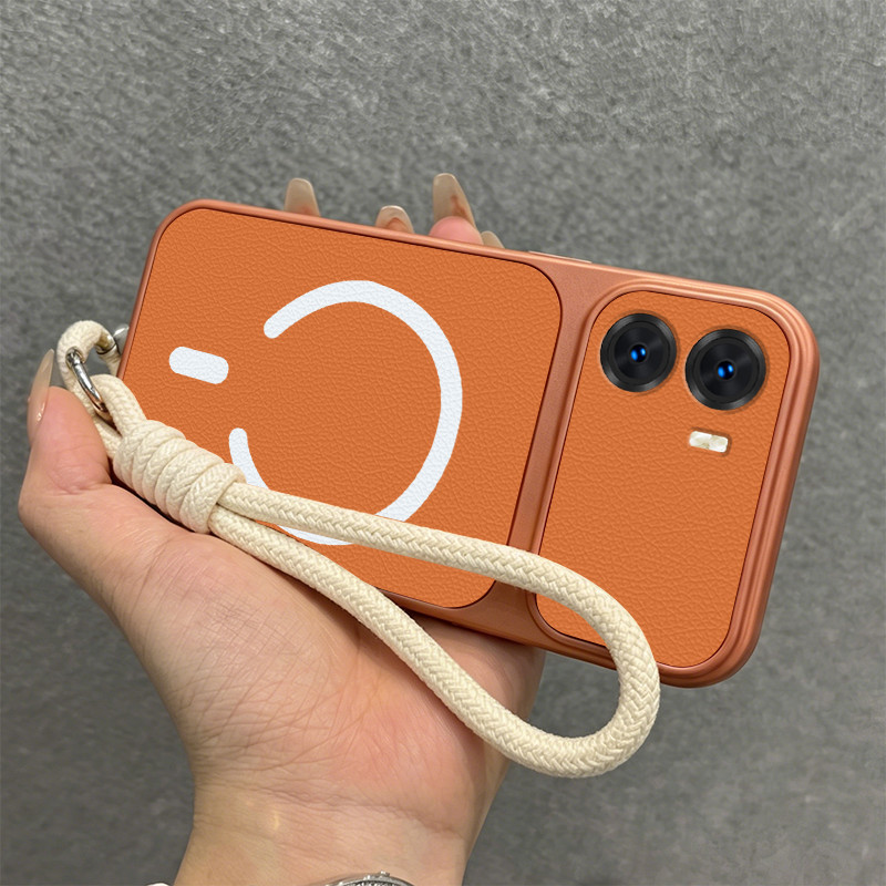 เคสสําหรับ VIVO Y36 Y27 4G y27s Y36 Y27 Y28 5g 2023 หนังเนื้อกันกระแทกเคสโทรศัพท์แม่เหล็กพร้อมเชือกเ
