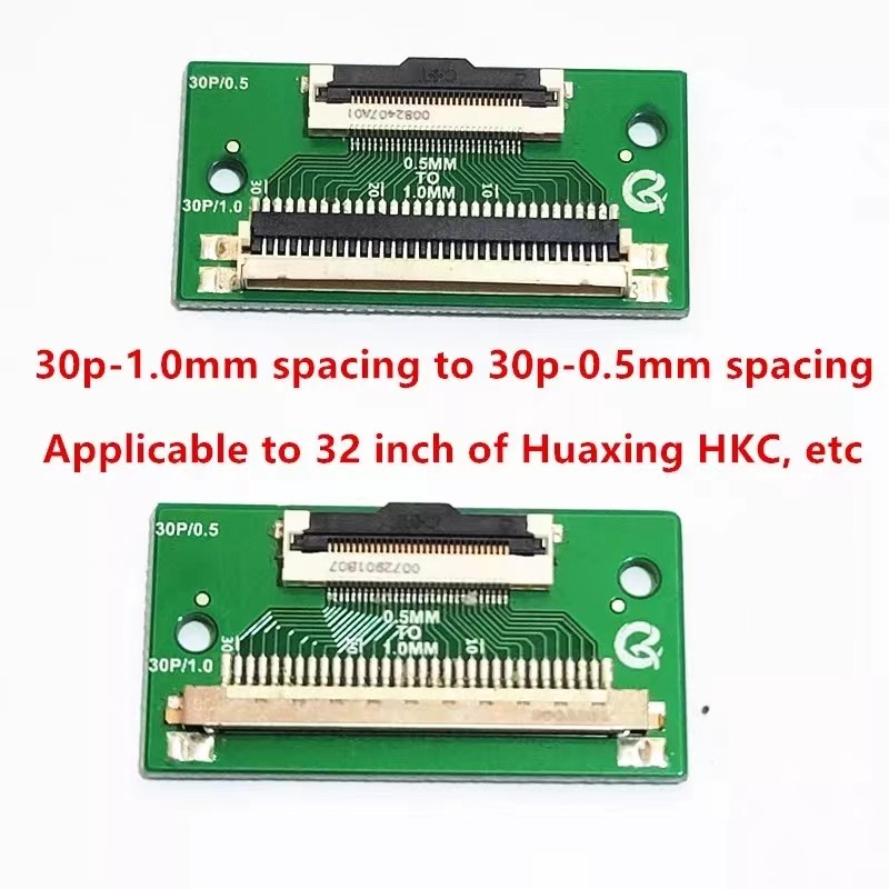 เหมาะสําหรับ Huaxing HKC 30P0.5MM Pitch ถึง 30P ปกติ 1.0 มม.Pitch อะแดปเตอร์ QK-0828A/B