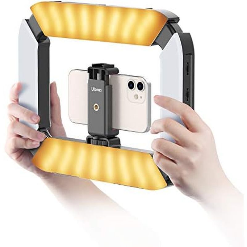 ริกวิดีโอสมาร์ทโฟน ULANZI U200 กล้อง Video Rig โทรศัพท์ Video Stabilizer ไฟวงแหวน LED Selfie Light ส