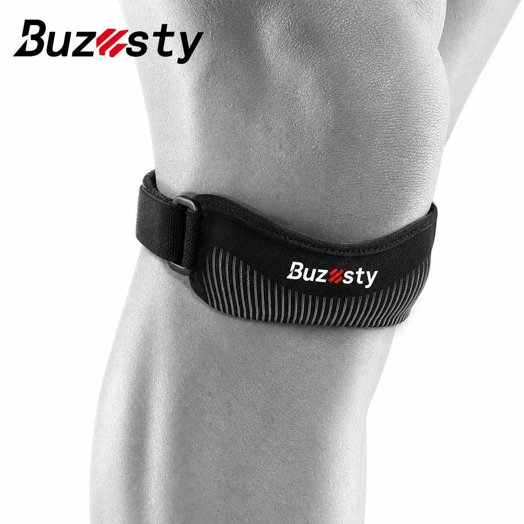 Buzesty Patellar Tendon Support Strap, Adjustable Non-Slip Patella Band Stabilizer Knee Braces for Jumpers Knee, Basketball, Volleyball, Squats