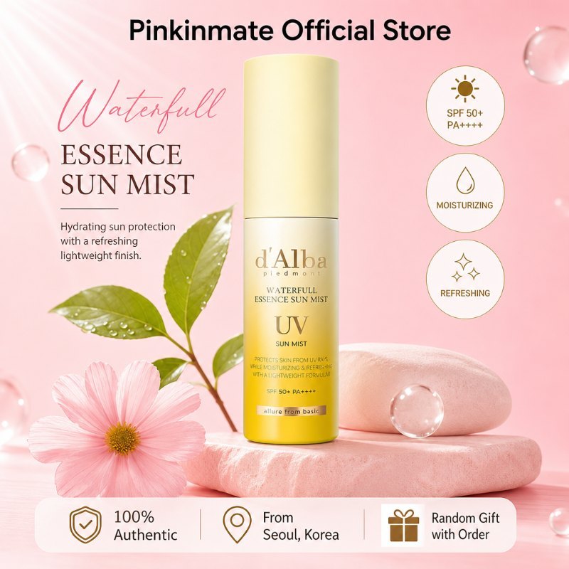 DAlba Waterfull Essence Sun Mist SPF50+ PA++++ 50ml สเปรย์กันแดด 1 สกินแคร์เกาหลี Daily Olive Young 