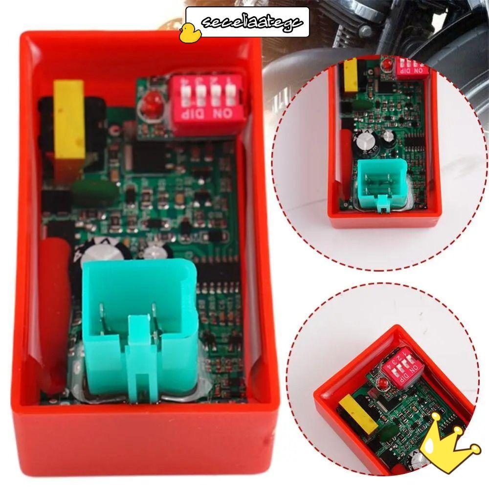 SECELPH รถจักรยานยนต์ CDI Igniter, เครื่องยนต์จุดระเบิด Dual Plug 4 Pin Starter CDI, 4 Pin CDI โมดูล