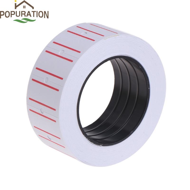 POP White Self กาวราคาป้าย 500 ชิ้นม้วนโรงเรียนสํานักงานแฟ้มเอกสาร Mark