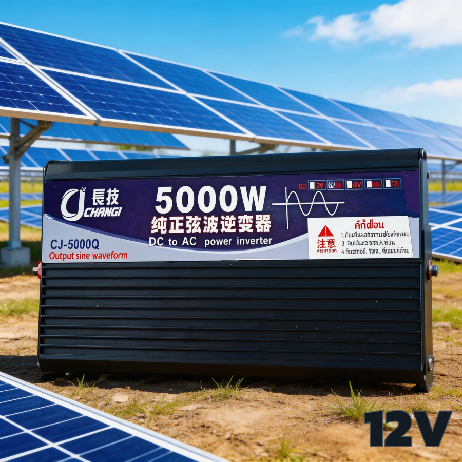 5000W เพียวซาย 12V เต็ม CJ Solar Energy System Watt Pure Sine Wave Inverter FPC2000BP อินเวอร์เตอร์ 