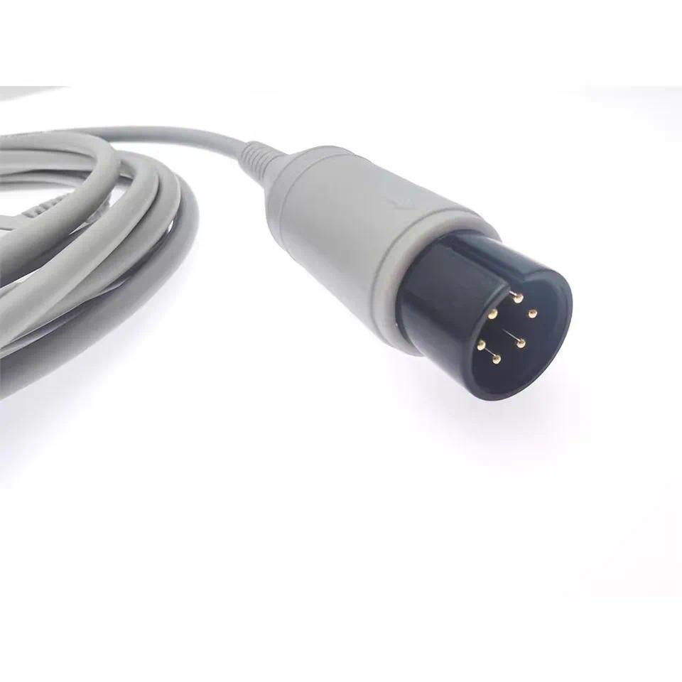 【QJ】AAMI Generic 6-Pin ECG Lead Cable 9500-0229 Compatible for Zoll, Criticare, GE Healthcare, Nellc