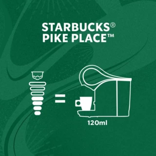 STARBUCKS BY NESCAFE DOLCE GUSTO เนสกาแฟ โดลเช่ กุสโต้ แคปซูลกาแฟ LUNGO PIKE PLACE ไพค์เพลส 12แคปซูล/กล่อง (1 กล่อง)
