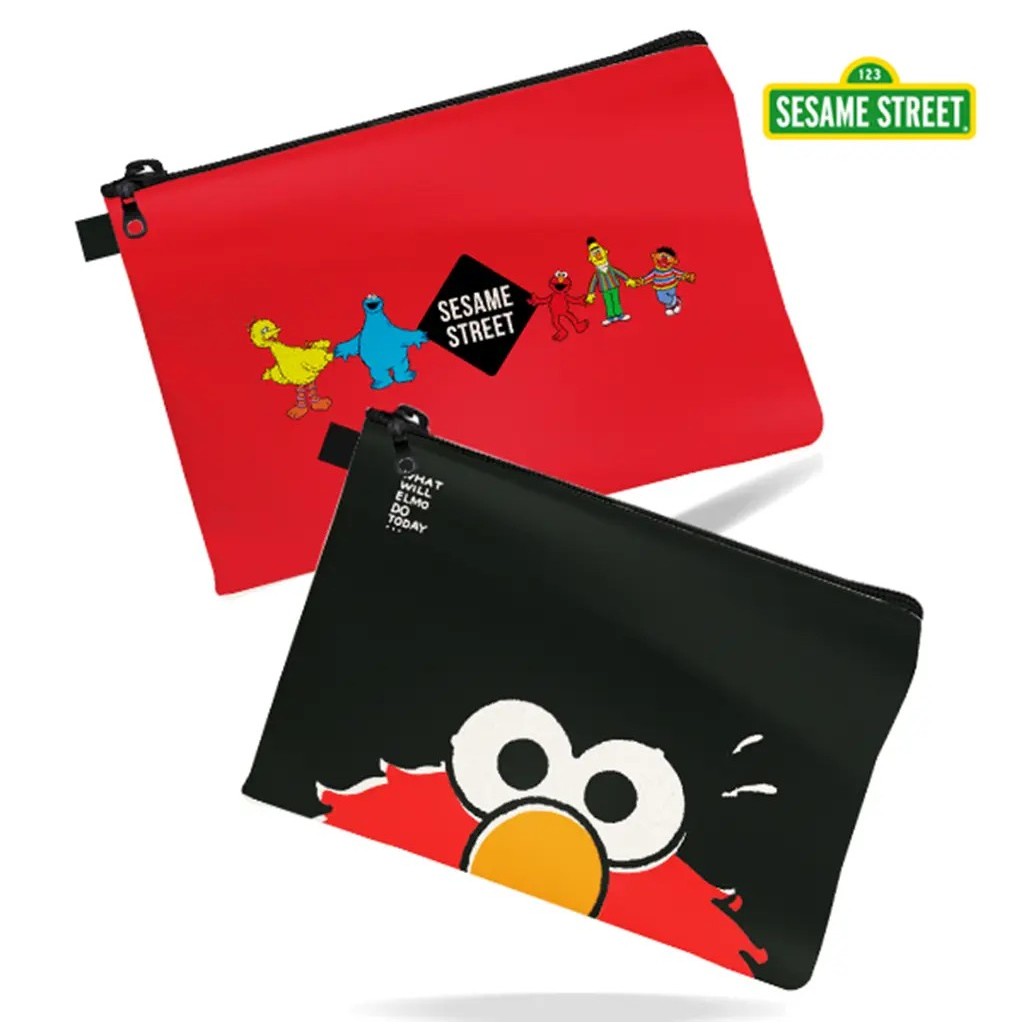 (Tech Inspire) : SST4-กระเป๋าอเนกประสงค์ A4 : Elmo A4 Multipurpose Zipper Bag (A4-PDBAG-BK&RE-402) W
