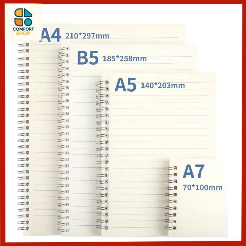 A4/B5/A5/A6/160 หน้าเครือข่ายเปล่าชุดตารางแล็ปท็อปหนังสือเกลียวไดอารี่ไดอารี่นักเรียน buku nota