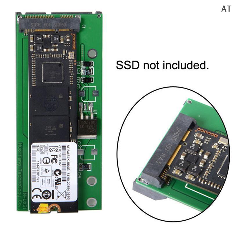 [AT] SATA 22P 7 +15 ถึง MSATA Mini PCI-E PCBA Assembly เฉพาะสําหรับ UX31 UX21 XM11 SSD Solid State D
