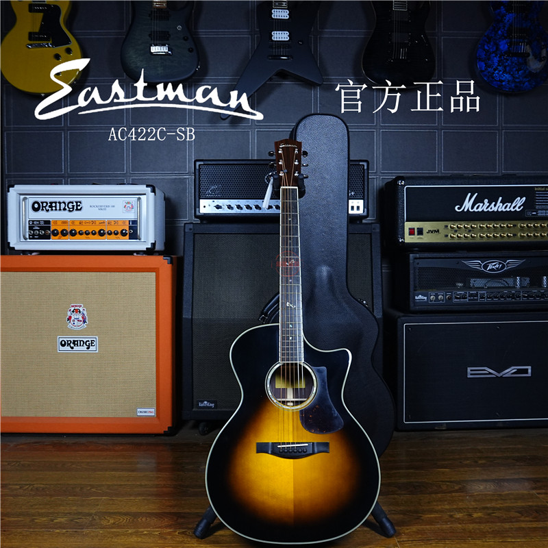 Eastman Eastman Eastman AC422C-SB Sunset Spruce+Indian Rosewood กีต้าร์โปร่งอะคูสติกเดี่ยวทั้งหมด