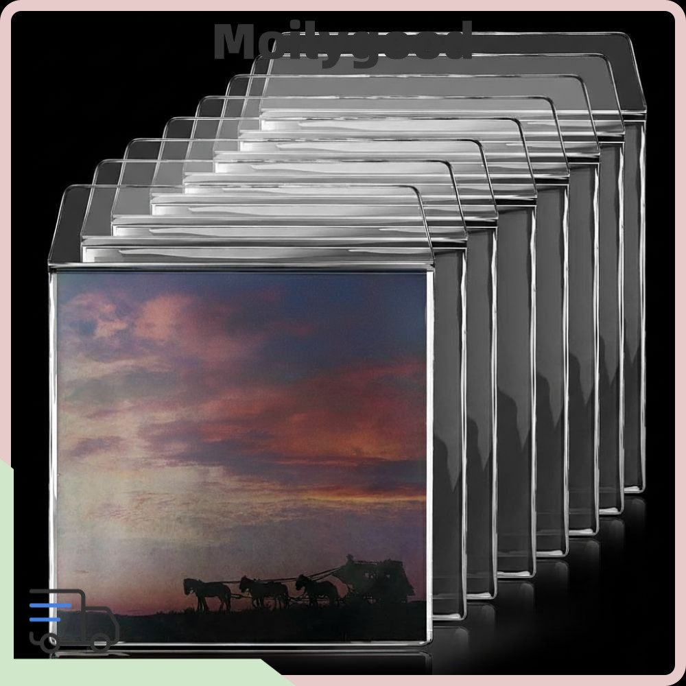 MOILYTH LP Record Cover, 7/10/12 นิ้ว Resealable Vinyl Record Storage Bags Record
