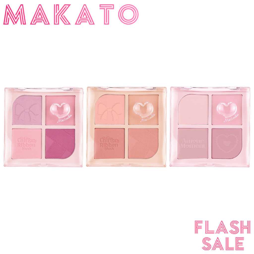 [ Flash Sale ] MEILINDA Chiffon Ribbon Blush เมลินดา บลัชออน สีสวย เกลี่ยง่าย ติดทนนาน ขนาด 8.8g