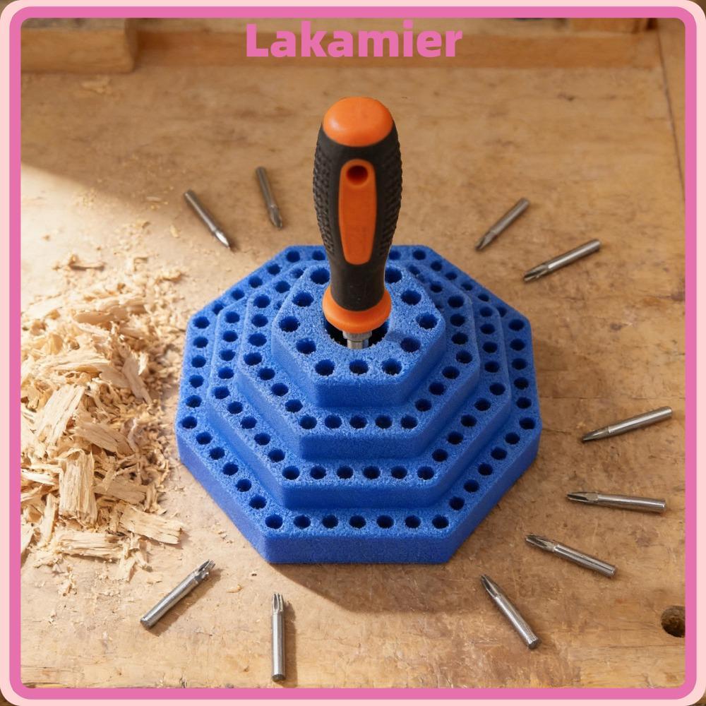 LAKA ที่เก็บไขควง, ที่วางเก็บบิตรูปบันได 103 หลุม, กล่องเก็บของเจาะขนาดกะทัดรัดที่ใช้งานได้จริงมืออา