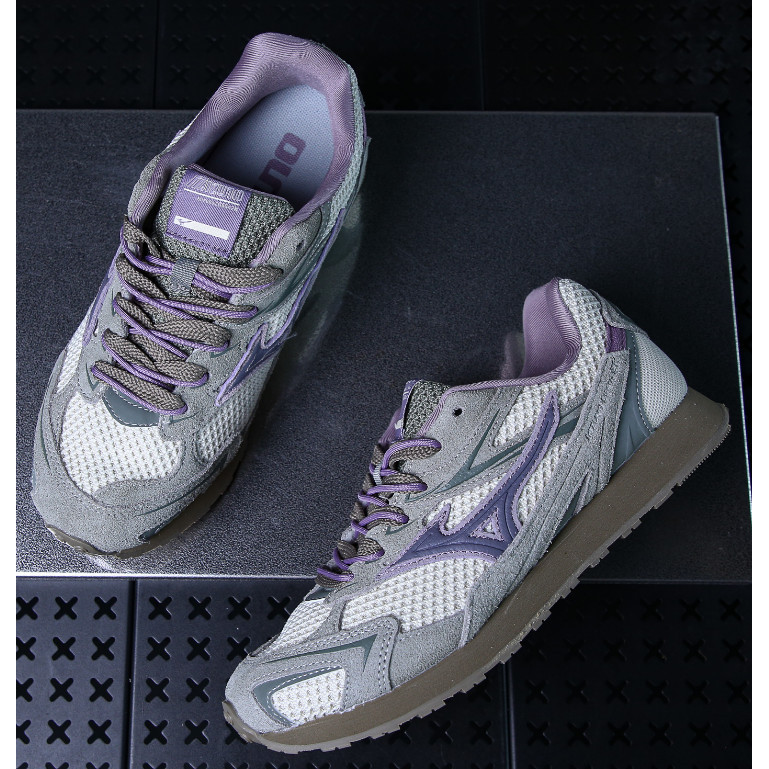 C2B7 35PD Mizuno LG 60S 2K สบาย All-Match Low-Top Casual ผู้ชายผู้หญิงสไตล์เดียวกันรองเท้า