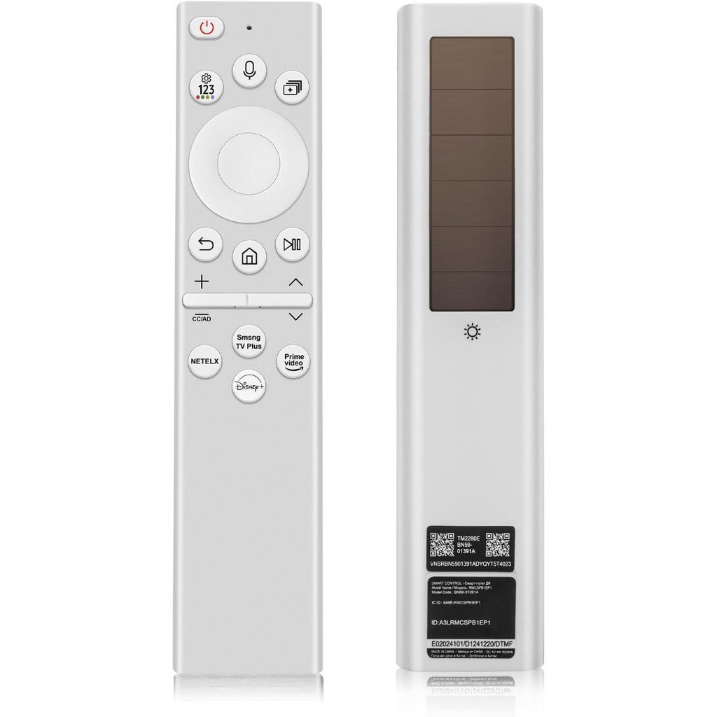 BN13910059-A รีโมทเปลี่ยนเสียงพลังงานแสงอาทิตย์เข้ากันได้กับ Samsung Frame TV Remote, พร้อม 4 Apps แ