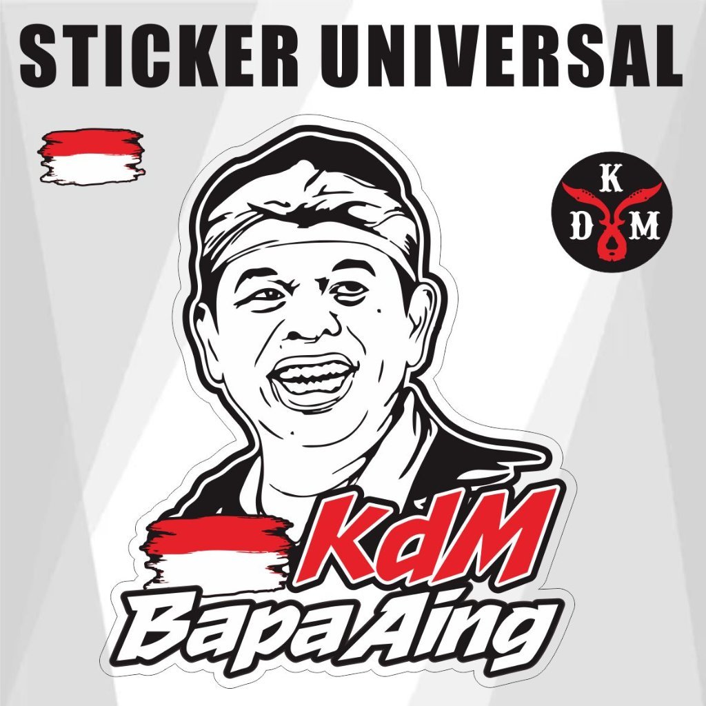KDM MOTIF PACKAGE STICKER / KDM BAPA AING STICKER VARIATION / KDM COOL STICKER